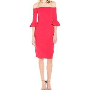 Black Halo Women Madigan Off The Shoulder Sheath